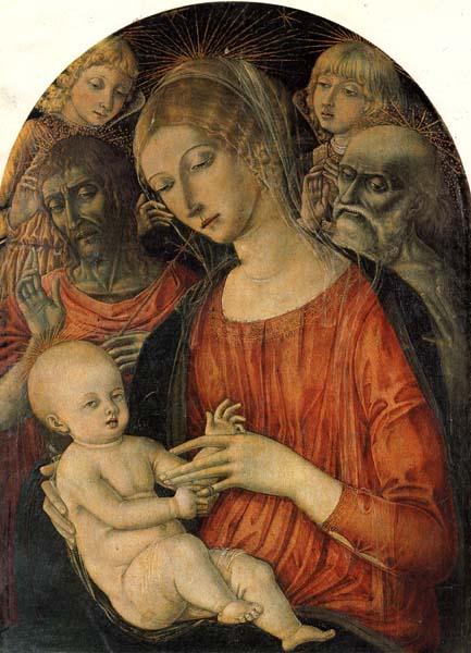 Matteo Di Giovanni Madonna and Child with Angles and Saints Germany oil painting art